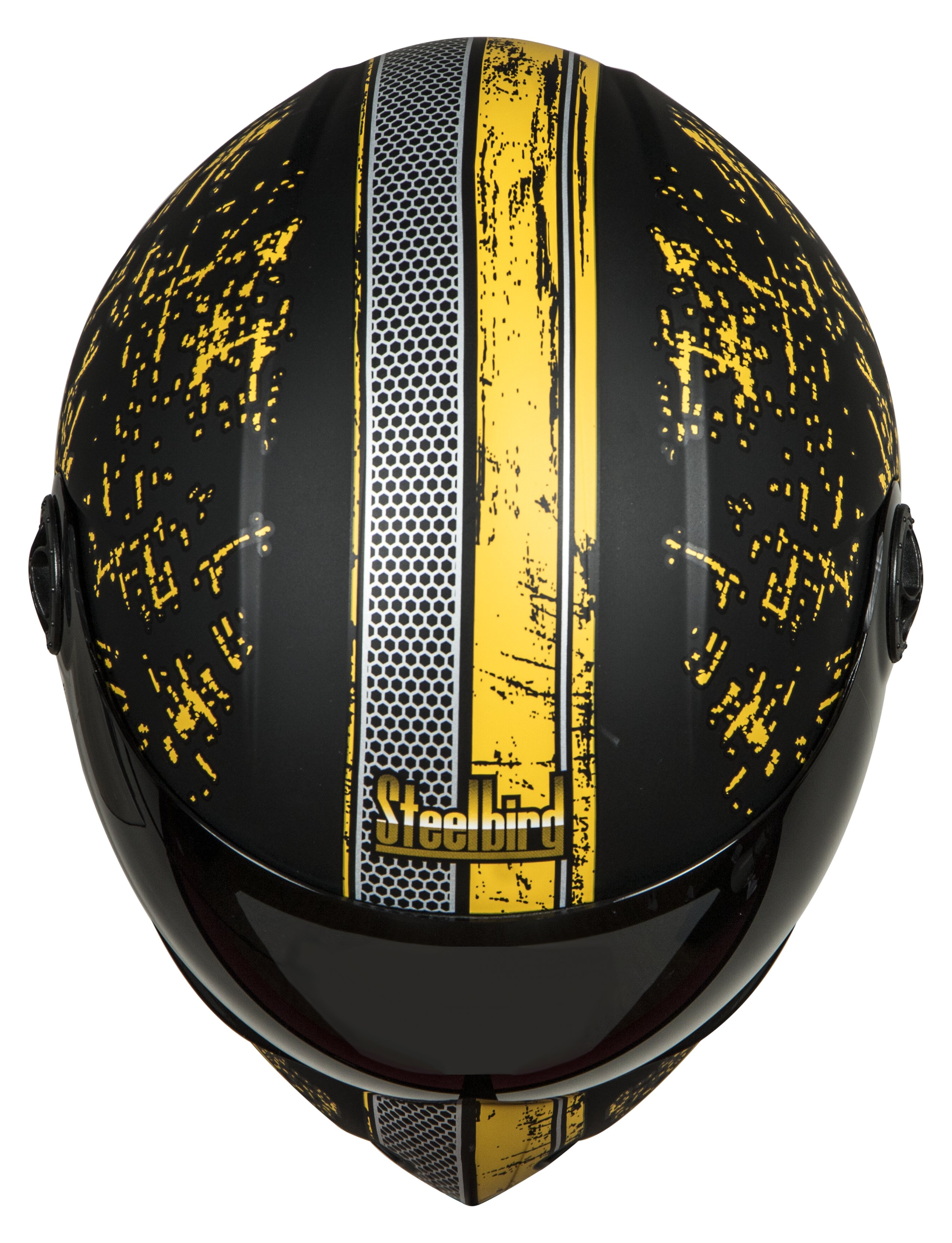 SBH-1 Adonis R2K Glossy Black With Yellow( Fitted With Clear Visor Extra Smoke Visor Free)